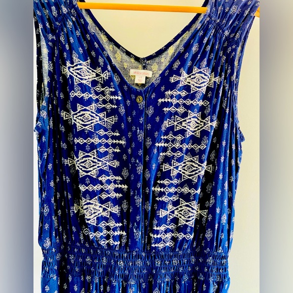 Comfy royal blue jumpsuit - Picture 1 of 6